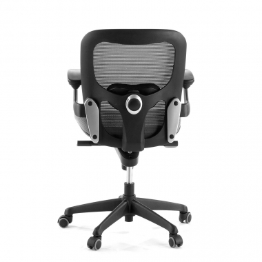 ergonomische bureaustoel grijs bureaustoel netstof mesh beweegbare armleuningen lumbale steun 8