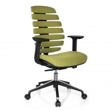 ergonomische bureaustoel groen soul stof 1d verstelbare armleuningen lumbale steun 1