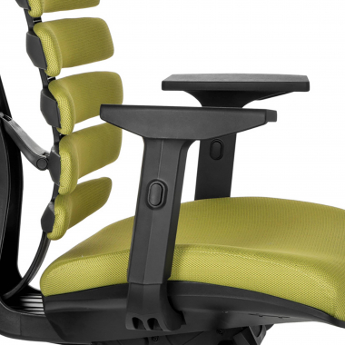ergonomische bureaustoel groen soul stof 1d verstelbare armleuningen lumbale steun 9