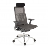 Ergonomische bureaustoel Pofit2, premium model, grijs frame