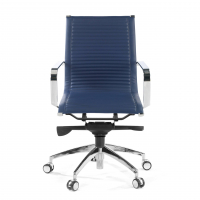 Design Bureaustoel Brenton, stalen frame, met lage rugleuning