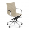 Design Bureaustoel Brenton, stalen frame, met lage rugleuning