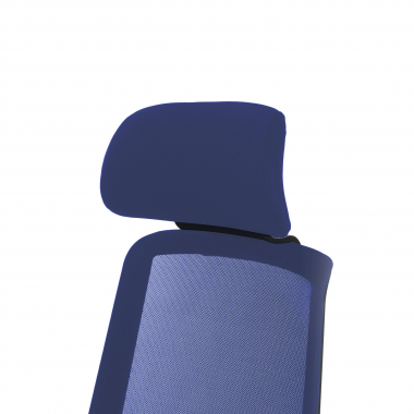 bureaustoel blauw belinda netstof mesh 1d verstelbare armleuningen lumbale steun hoofdsteun 8