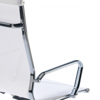 Design bureaustoel Stilo, Verchroomd Frame, hoge Ademend Mesh
