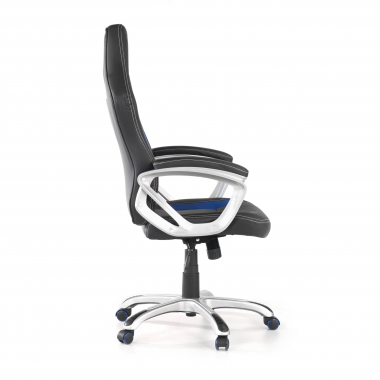 gamestoel blauw dakar kunstleder vaste armleuningen 6