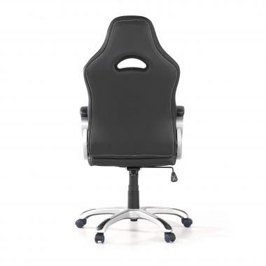 gamestoel blauw dakar kunstleder vaste armleuningen 8