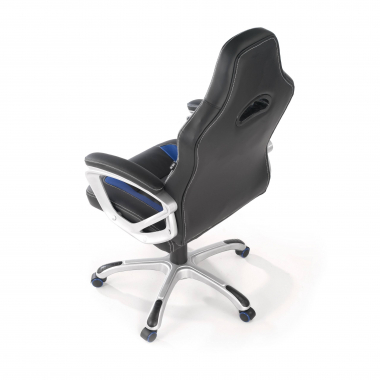 gamestoel blauw dakar kunstleder vaste armleuningen 9