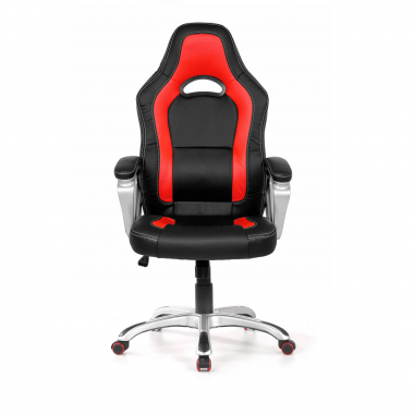 gamestoel rood dakar kunstleder vaste armleuningen 3