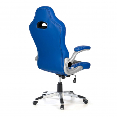 gamestoel blauw lotus kunstleder opklapbare armleuningen 5