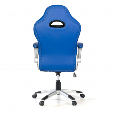 gamestoel blauw lotus kunstleder opklapbare armleuningen 7