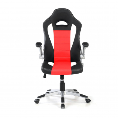 gamestoel rood lotus kunstleder opklapbare armleuningen 3