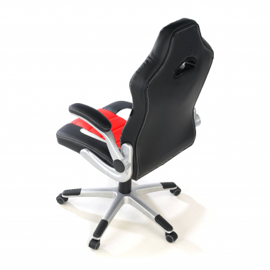 gamestoel rood lotus kunstleder opklapbare armleuningen 7