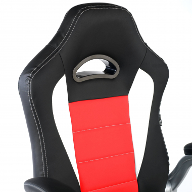 gamestoel rood lotus kunstleder opklapbare armleuningen 4