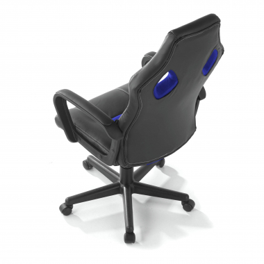 gamestoel blauw montmelo kunstleder vaste armleuningen 9