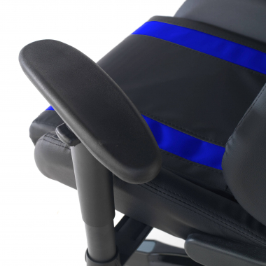 gamestoel blauw spider kunstleder beweegbare armleuningen lumbale en cervicale kussen hoofdsteun 5