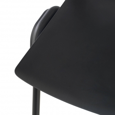 vergaderstoel zwart shield netstof mesh zonder armleuningen 4