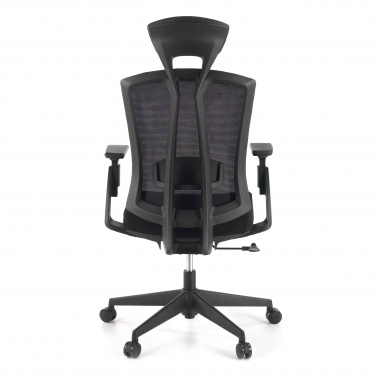 ergonomische bureaustoel zwart ridley netstof mesh 3d verstelbare armleuningen lumbale steun hoofdsteun 7