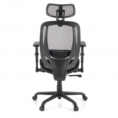 ergonomische bureaustoel zwart locktech netstof mesh 1d verstelbare armleuningen lumbale steun hoofdsteun 8