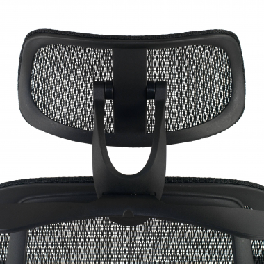 ergonomische bureaustoel zwart locktech netstof mesh 1d verstelbare armleuningen lumbale steun hoofdsteun 7