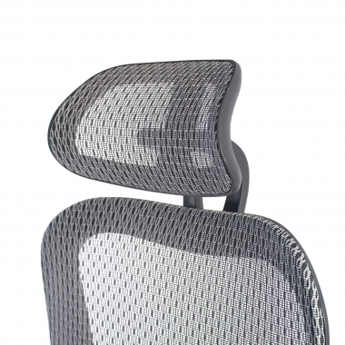 ergonomische bureaustoel grijs zwarte structuur netstof mesh 3d verstelbare armleuningen dubbele lumbale steun hoofdsteun 6