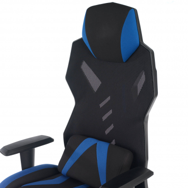 gamestoel blauw fenix netstof mesh 3d verstelbare armleuningen 8