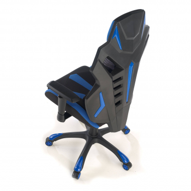 gamestoel blauw fenix netstof mesh 3d verstelbare armleuningen 9