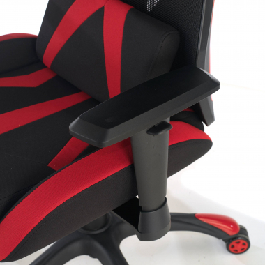 gamestoel rood fenix netstof mesh 3d verstelbare armleuningen 8