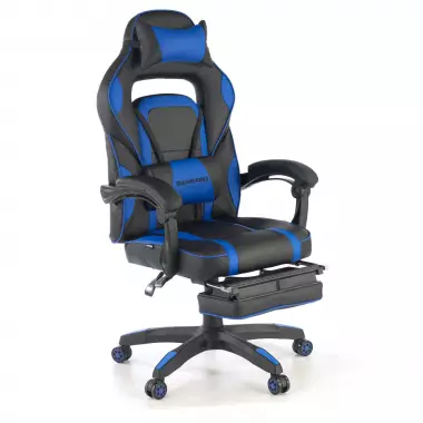 Gamestoel Logan, met voetsteun, armleuningen met synchroonmechanisme