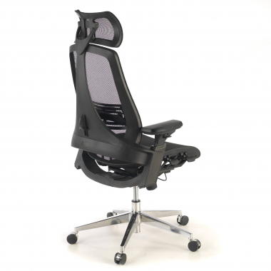 ergonomische bureaustoel zwart thunder netstof mesh 3d verstelbare armleuningen lumbale steun hoofdsteun 8