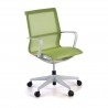 Design bureaustoel Fox Black, verstelbare rugleuning, Mesh bekleding