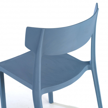 vergaderstoel blauw samba kunststof zonder armleuningen 4