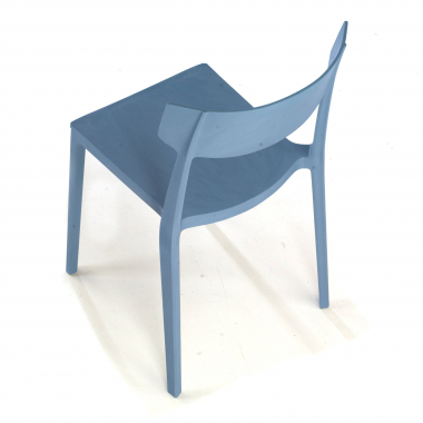 vergaderstoel blauw samba kunststof zonder armleuningen 5