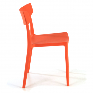 vergaderstoel rood samba kunststof zonder armleuningen 7