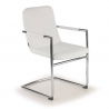 Vergaderstoel Dallas, ergonomische rugleuning, metalen sledeframe, comfortabel en robuust 210873 - (Outlet)