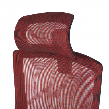 ergonomische bureaustoel rood winter netstof mesh 3d verstelbare armleuningen dubbele lumbale steun hoofdsteun 8
