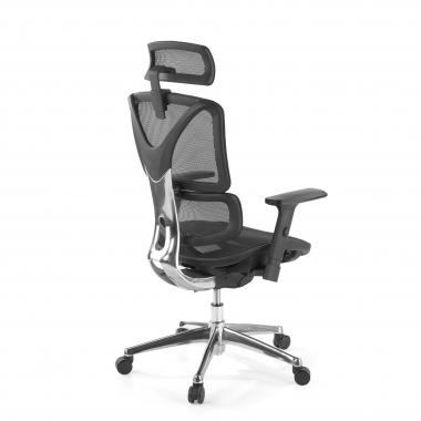 ergonomische bureaustoel zwart focus netstof mesh 3d verstelbare armleuningen lumbale steun 9