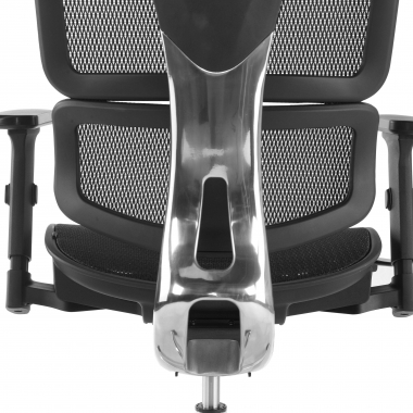 ergonomische bureaustoel zwart focus netstof mesh 3d verstelbare armleuningen lumbale steun 7