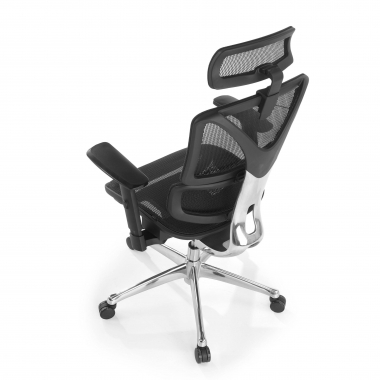 ergonomische bureaustoel zwart focus netstof mesh 3d verstelbare armleuningen lumbale steun 8