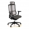 Ergonomische bureaustoel Enjoy White, met hoofdsteun, synchroonmechanisme