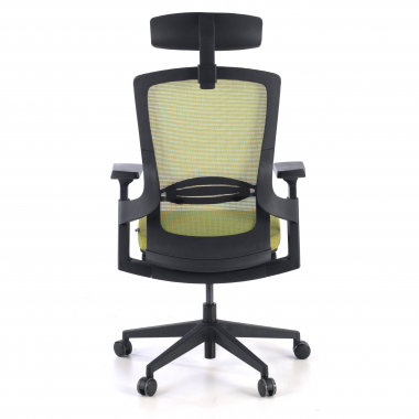 ergonomische bureaustoel groen wagner netstof mesh 3d verstelbare armleuningen lumbale steun 6