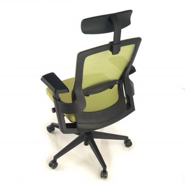 ergonomische bureaustoel groen wagner netstof mesh 3d verstelbare armleuningen lumbale steun 10