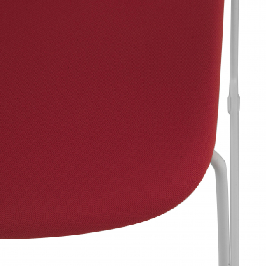 vergaderstoel wit rood stoel met armleuningen stof vaste armleuningen 8