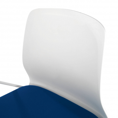 stoel met schrijfblad wit blauw stoel met schrijfblad stof zonder armleuningen 5