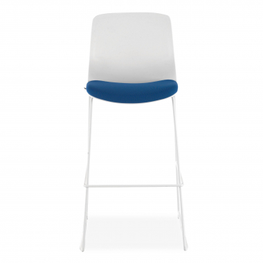 bureaukruk blauw bureauhocker stof zonder armleuningen 3