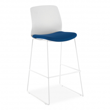 bureaukruk blauw bureauhocker stof zonder armleuningen 1