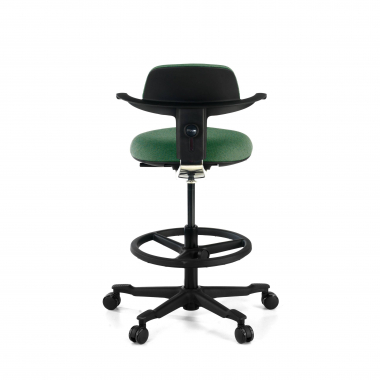 ergonomische kruk groen erghos stof zonder armleuningen 7