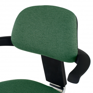 ergonomische kruk groen erghos stof zonder armleuningen 4
