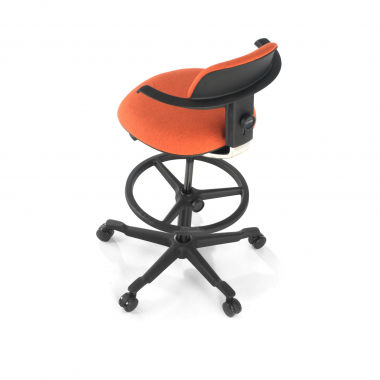 ergonomische kruk oranje erghos stof zonder armleuningen 9