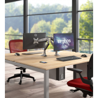 Monitorstandaard Erghos, individuele monitorarm, aluminium