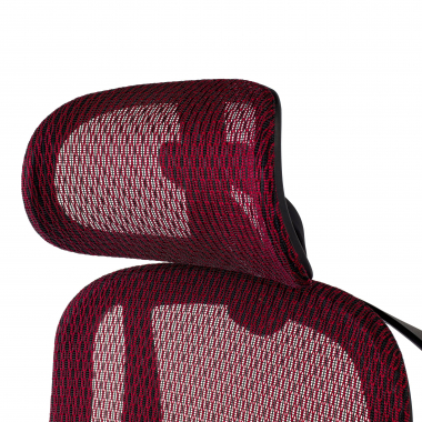 ergonomische bureaustoel rood locktech netstof mesh 1d verstelbare armleuningen lumbale steun hoofdsteun 7
